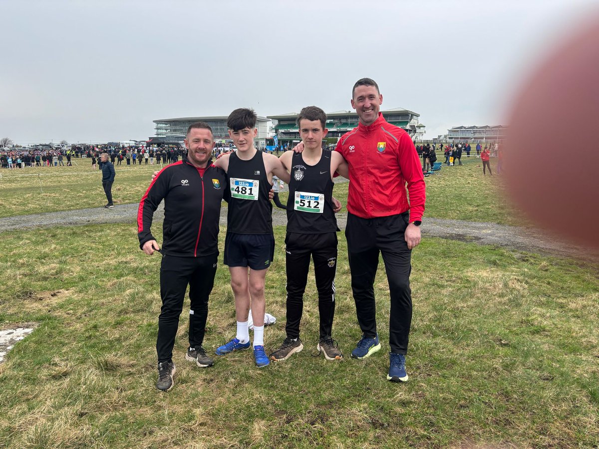 2025 Irish Schools XC 

In the Junior Boys both Jack Forde 15th &amp; Sean O Connell 17th had super runs with Jack's run being enough to make the Irish team!

In the Intermediate Boys Ben O Reilly Murphy ran the race of his life to finish 3rd &amp; on the podium &amp; also make Irish team!!