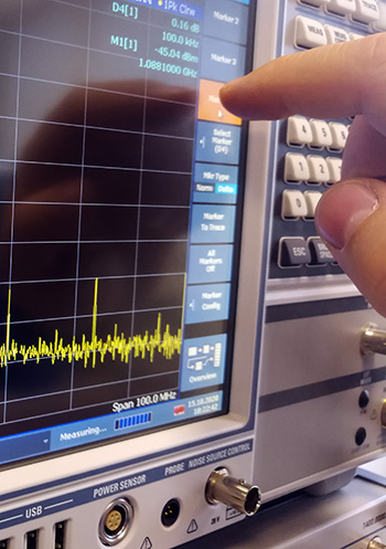 EMC Question of the Week - One way to reduce the thermal noise floor of an EMI test receiver measurement by 20 dB is to reduce the
a) room temperature
b) reference level
c) resolution bandwidth
d) frequency span? 
Full question and answer at learnemc.com/emc-question-o….