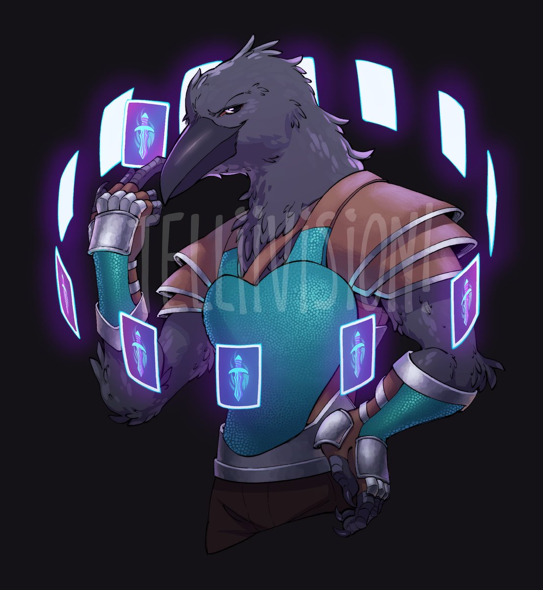 teliivision's tweet image. [C0MMS BATCH 16] dnd character art -- tysm for the trust!!