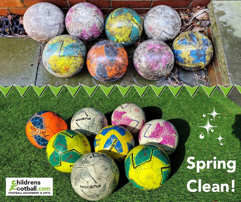 ChildrensFootie's tweet photo. There's no better feeling than giving your dirty balls a good scrub and seeing the results! ๐
But if your footballs are past their best and need more than just a spring clean, we have the new footballs you want.
https://t.co/mfViRFpH8j ๐โฝ
#TrainingFootballs #MatchFootballs https://t.co/Q5T9k7voW0