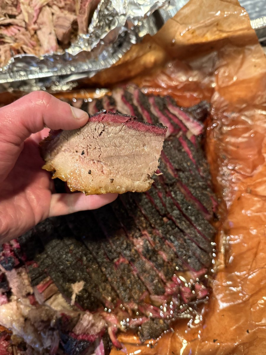 Jags082's tweet image. With a little guidance from @DUVAL_DOOM made my first brisket this weekend. Nailed it