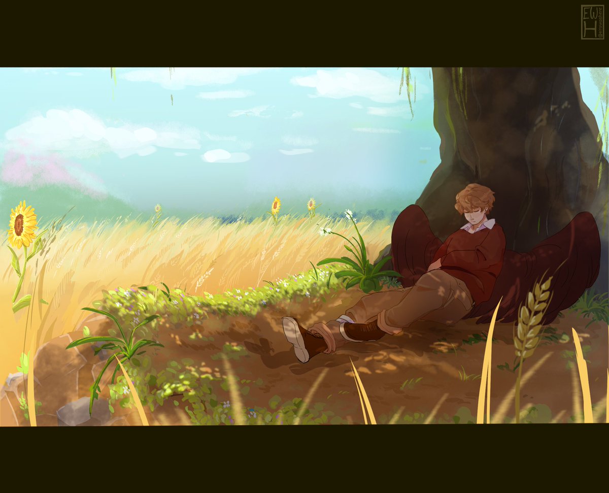 In the field 

 #grianfanart #HermitCraft