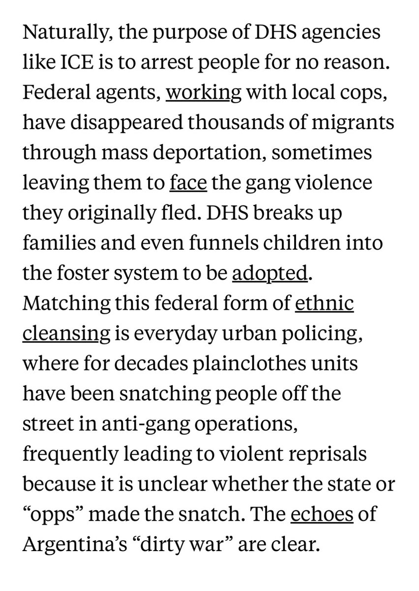 Back in 2020, when the Trump admin was disappearing people from US streets, a lot of us heard echoes of the dirtiest moments of US foreign policy. Now, Trump has disappeared a university student for his beliefs. The imperial boomerang is undeniable. newrepublic.com/article/158580…