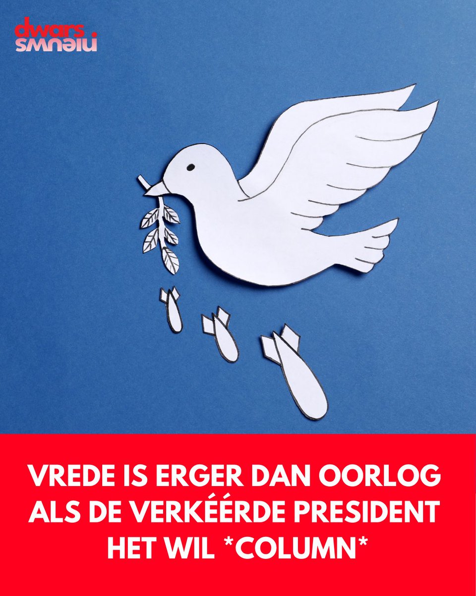 mariannezw's tweet image. Verblind door blinkende straaljagers, onderzeeërs en raketwerpers draait de manipulatiemaatschappij op volle toeren om de geesten rijp te maken voor boots on the ground. Wie vrede wil is een extreemrechtse gek. Wie oorlog wil, deugt.
dwarsnieuws.nl/vrede-is-erger…