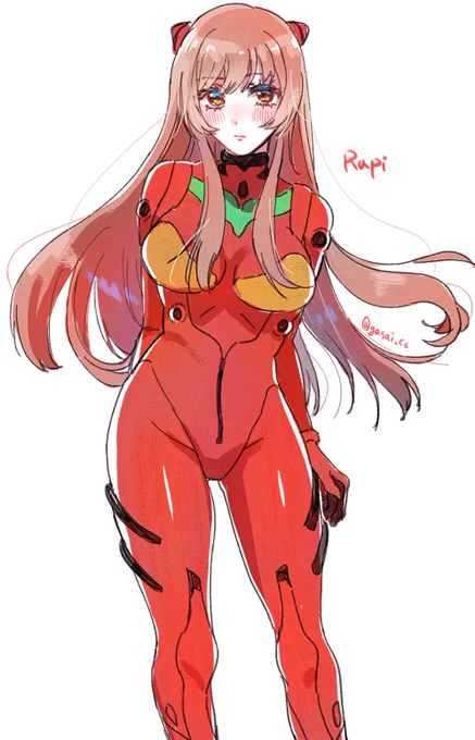 ラピ×プラグスーツrkgk#NIKKEfanart 