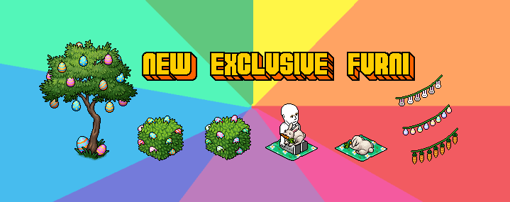 In April on <a href="/Habbo/">Habbo</a> , there will be new Easter-themed bundles with exclusive new furni!