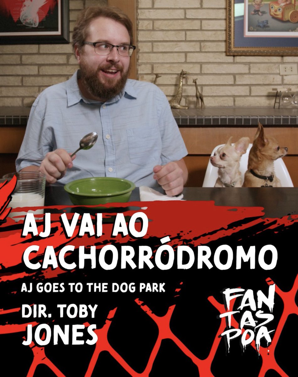 tobytobyjones's tweet image. Next stop of AJ Goes to the Dog Park is @fantaspoa- our first screening outside the US!