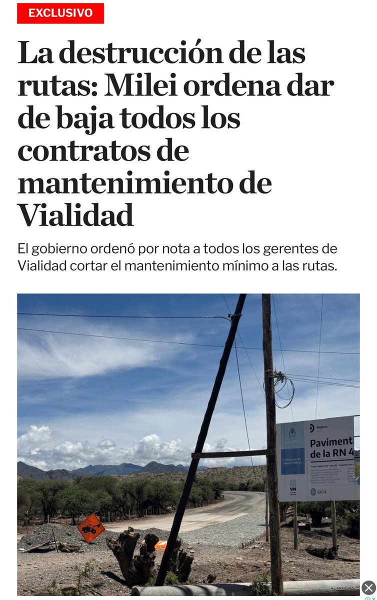 (Hilo) El abandono del gobierno nacional hacia Jujuy ya no es solo evidente, es alarmante. La decisión de dar de baja todos los contratos de Vialidad y suspender el mantenimiento de rutas nacionales no es un ajuste, es un castigo directo a las provincias.