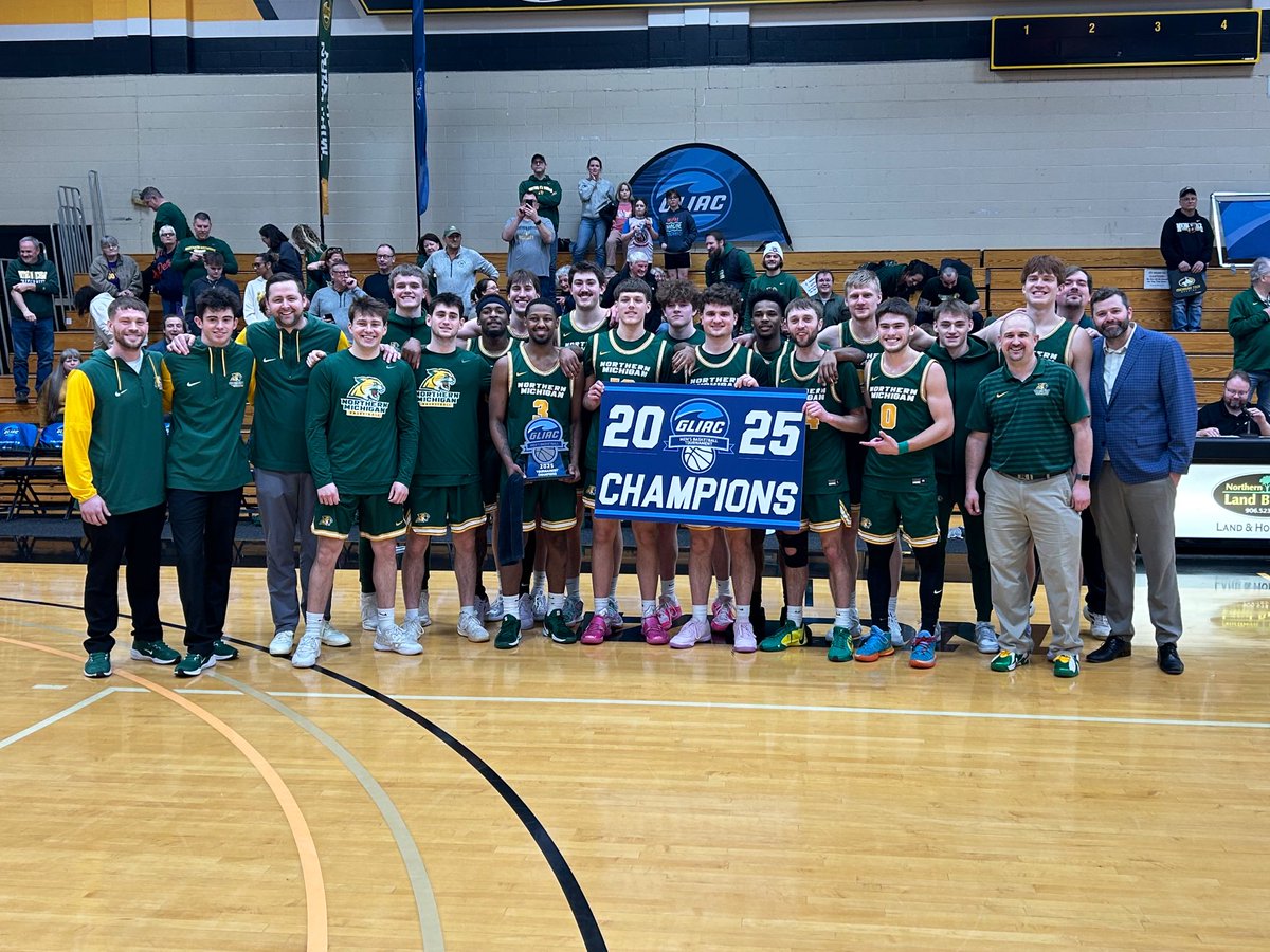 Kevin McNulty (@kevinmcnultytv6) on Twitter photo For the second time in three years, <a href="/NMUMensBBALL/">Northern Michigan Men's Basketball</a> wins the GLIAC Tournament.
<a href="/MattMajkrzak/">Matt Majkrzak</a> and the Wildcats have won 20+ games three years in a row and are headed to the NCAA Tournament for the third-straight season. For the second time in three years, <a href="/NMUMensBBALL/">Northern Michigan Men's Basketball</a> wins the GLIAC Tournament.
<a href="/MattMajkrzak/">Matt Majkrzak</a> and the Wildcats have won 20+ games three years in a row and are headed to the NCAA Tournament for the third-straight season.