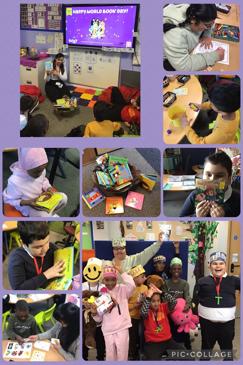 World book day 📖 in the Busy Bear hub 🧸 we made coloured headbands to go with our book theme- colours! Looked through new sensory books, had a fun day 🙂 <a href="/VicParkAcademy/">Victoria Park Academy</a> <a href="/AlyxYale/">Mrs Yale</a> <a href="/KainthKiran/">kiran kainth</a>