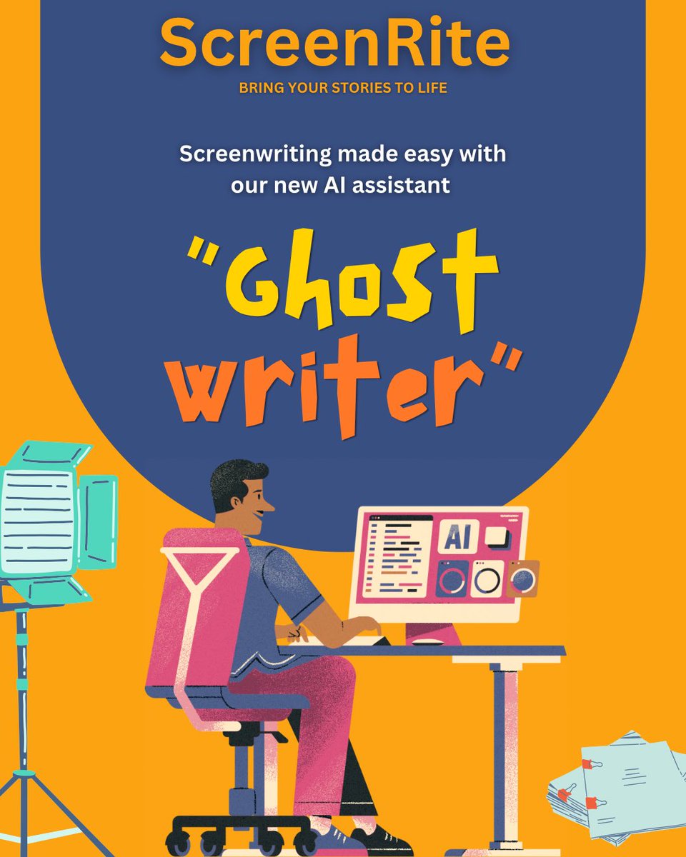 screenrite01's tweet photo. Writer’s block? Not anymore! ✍️💡 Meet ScreenRite – the AI-powered screenplay editor that helps you write faster, collaborate in real-time, and stay in Hollywood-standard format. Start writing smarter today! 🎬🔥 #AI #ScreenRite #Filmmaking #Screenwriting #movie #screenplay https://t.co/Jqqs1KnXzY