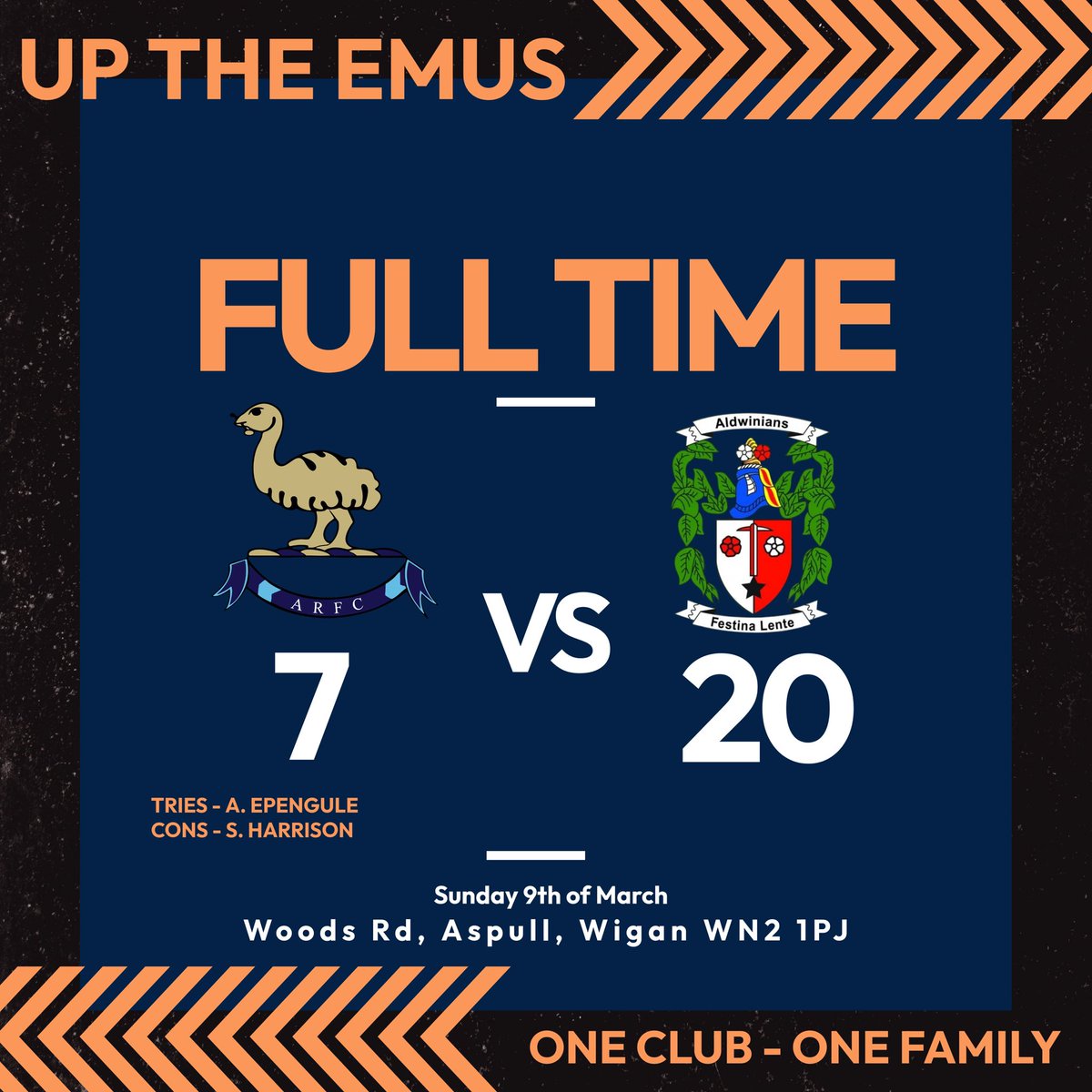 Just the one game yesterday, and it was an emphatic performance by the 1st XV at home to Trafford!

Great to finally get some rugby in the sun, and plenty of sore heads in Aspull this morning after a particularly boozy Gringos Bingo
Ladies lost out in a great game today in the☀️