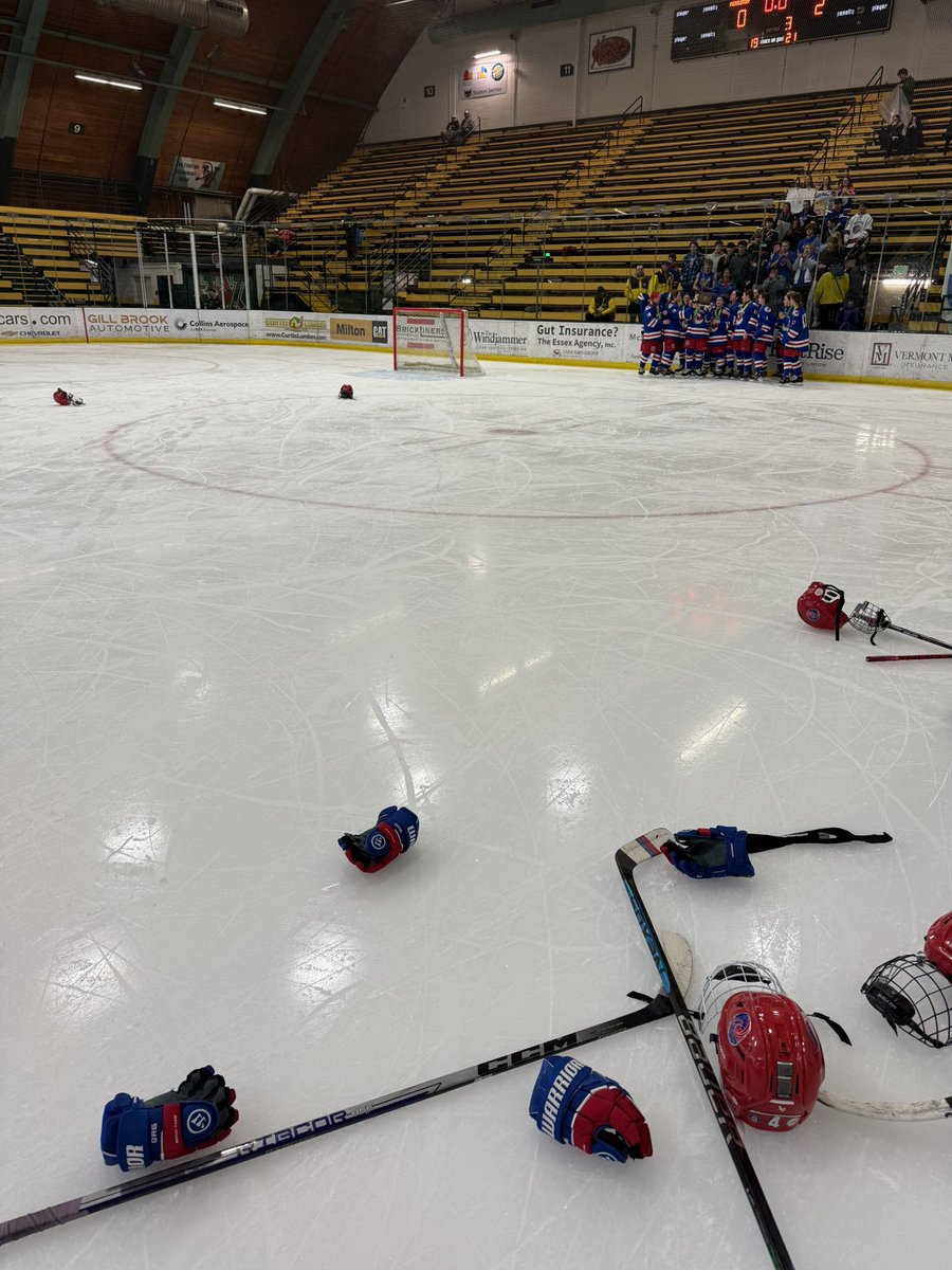 hcaneswirl's tweet photo. Red helmets on the ice…state champs again! https://t.co/riBgM6yCY3