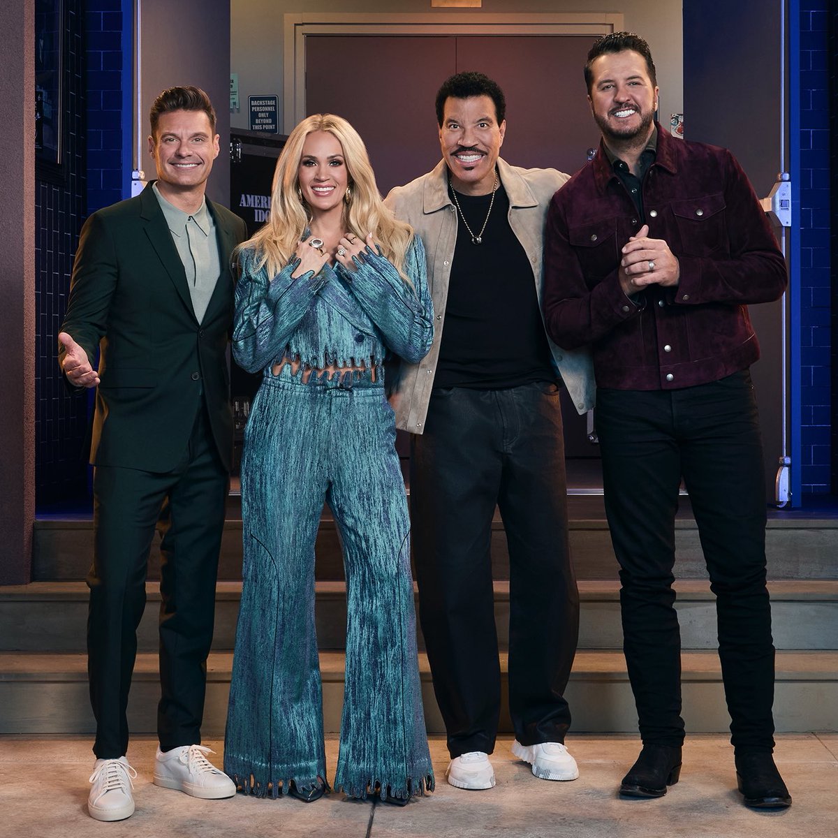 American Idol (@americanidol) on Twitter photo Let’s do this thing! 💙 Fresh new talent awaits on the #AmericanIdol premiere TONIGHT!
Get ready <a href="/LionelRichie/">Lionel Richie</a>, <a href="/lukebryan/">Luke Bryan</a>, <a href="/RyanSeacrest/">Ryan Seacrest</a>, and <a href="/carrieunderwood/">Carrie Underwood</a>! Let’s do this thing! 💙 Fresh new talent awaits on the #AmericanIdol premiere TONIGHT!
Get ready <a href="/LionelRichie/">Lionel Richie</a>, <a href="/lukebryan/">Luke Bryan</a>, <a href="/RyanSeacrest/">Ryan Seacrest</a>, and <a href="/carrieunderwood/">Carrie Underwood</a>!