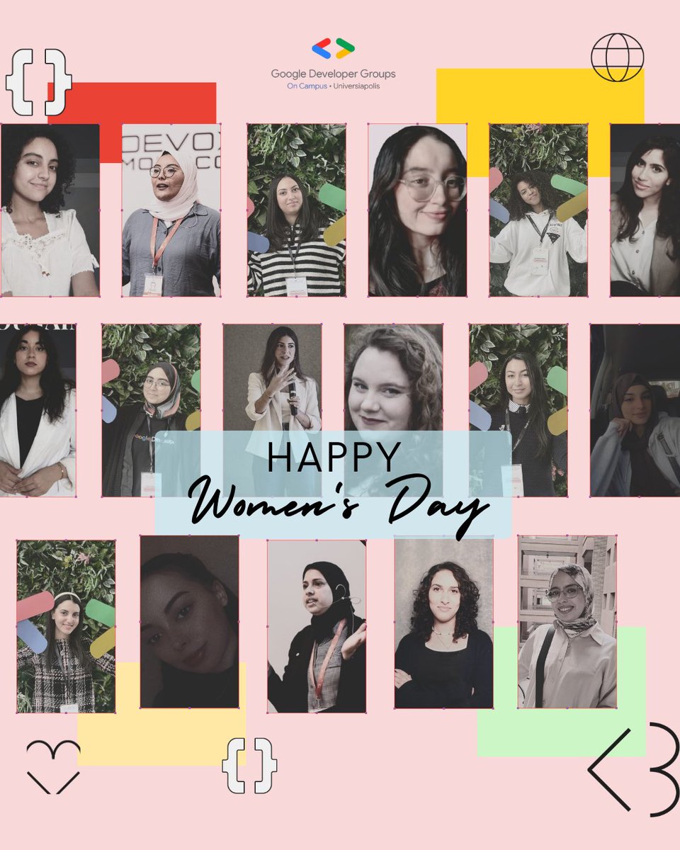 Happy women’s day  👩‍💻🌸💗
#gdg_on_campus #google_developers #WomsDay #Techwomen