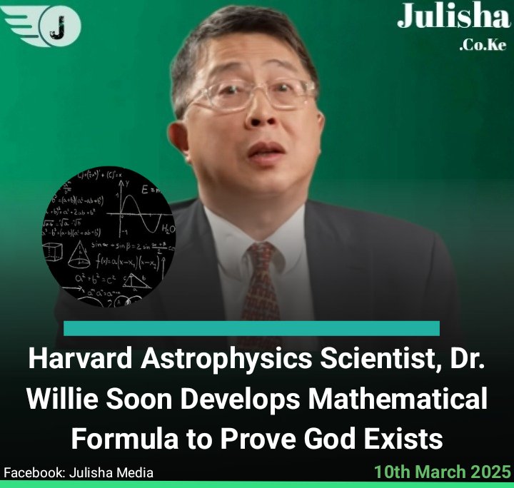 Goddie_Ke's tweet photo. Harvard Astrophysics Scientist, Dr. Willie Soon, Develops Mathematical Formula to Prove God Exists https://t.co/i03CSgK91j