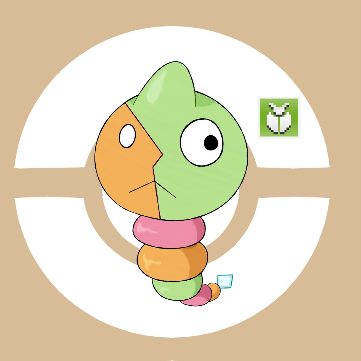 skibidi_pixel's tweet image. Im back with Fakemons!!!
This one is based on cubism and abstract art, something that will be shown more on its evolutions
Now, this time i couldnt come up with a name, so what should I name this silly specimen? Pls suggest names in the comments :)
#Fakemon #BugType #Pokemon