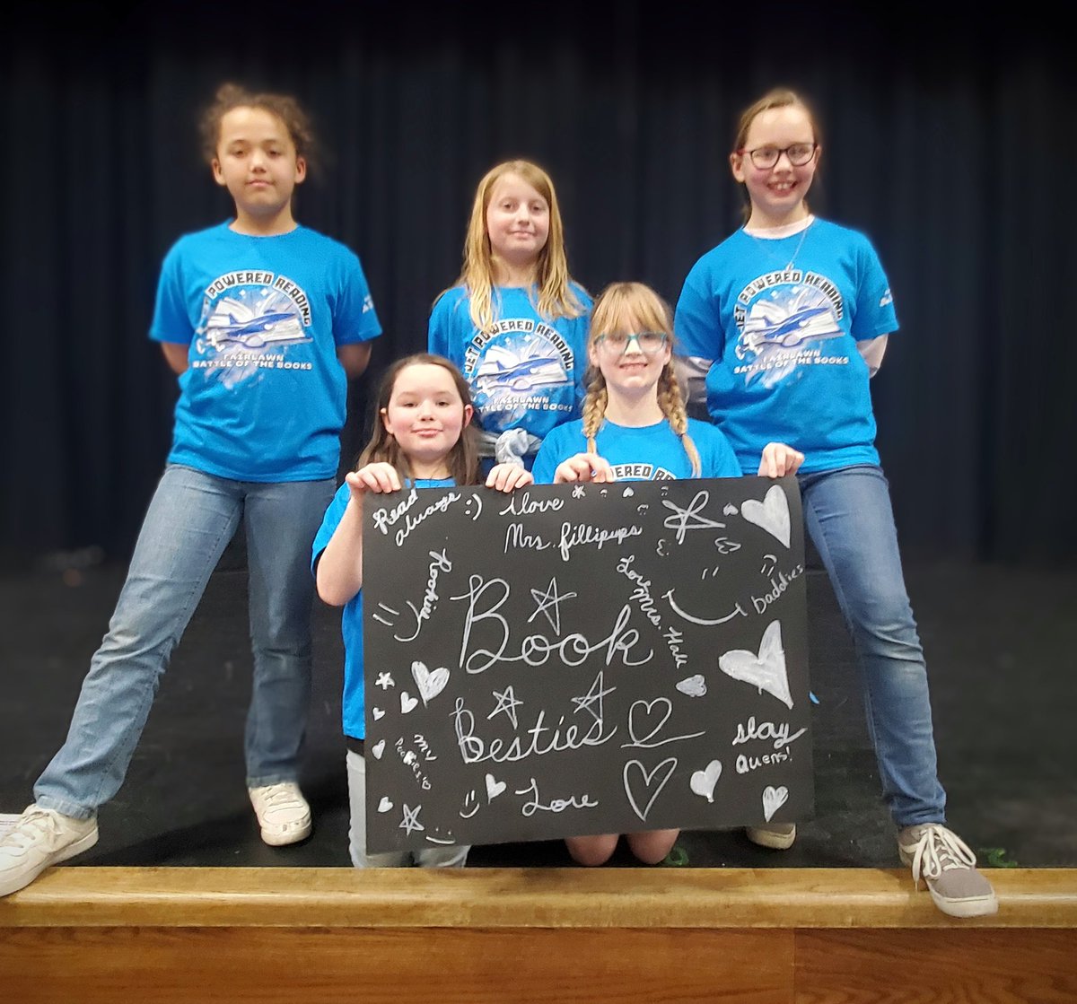 🌎FairlawnTAG🌎 (@fairlawntag) on Twitter photo CONGRATULATIONS to the teams advancing to 4-5 gr. Bracket Shelby County Battle of the Books on March 27th!!
📚1st -Pink Burger Queens
📚2nd - Robookits 2.0
📚3rd - Book Besties
Good luck at county 🤞
<a href="/MrZinkFairlawn/">@FairlawnElementary</a> CONGRATULATIONS to the teams advancing to 4-5 gr. Bracket Shelby County Battle of the Books on March 27th!!
📚1st -Pink Burger Queens
📚2nd - Robookits 2.0
📚3rd - Book Besties
Good luck at county 🤞
<a href="/MrZinkFairlawn/">@FairlawnElementary</a>