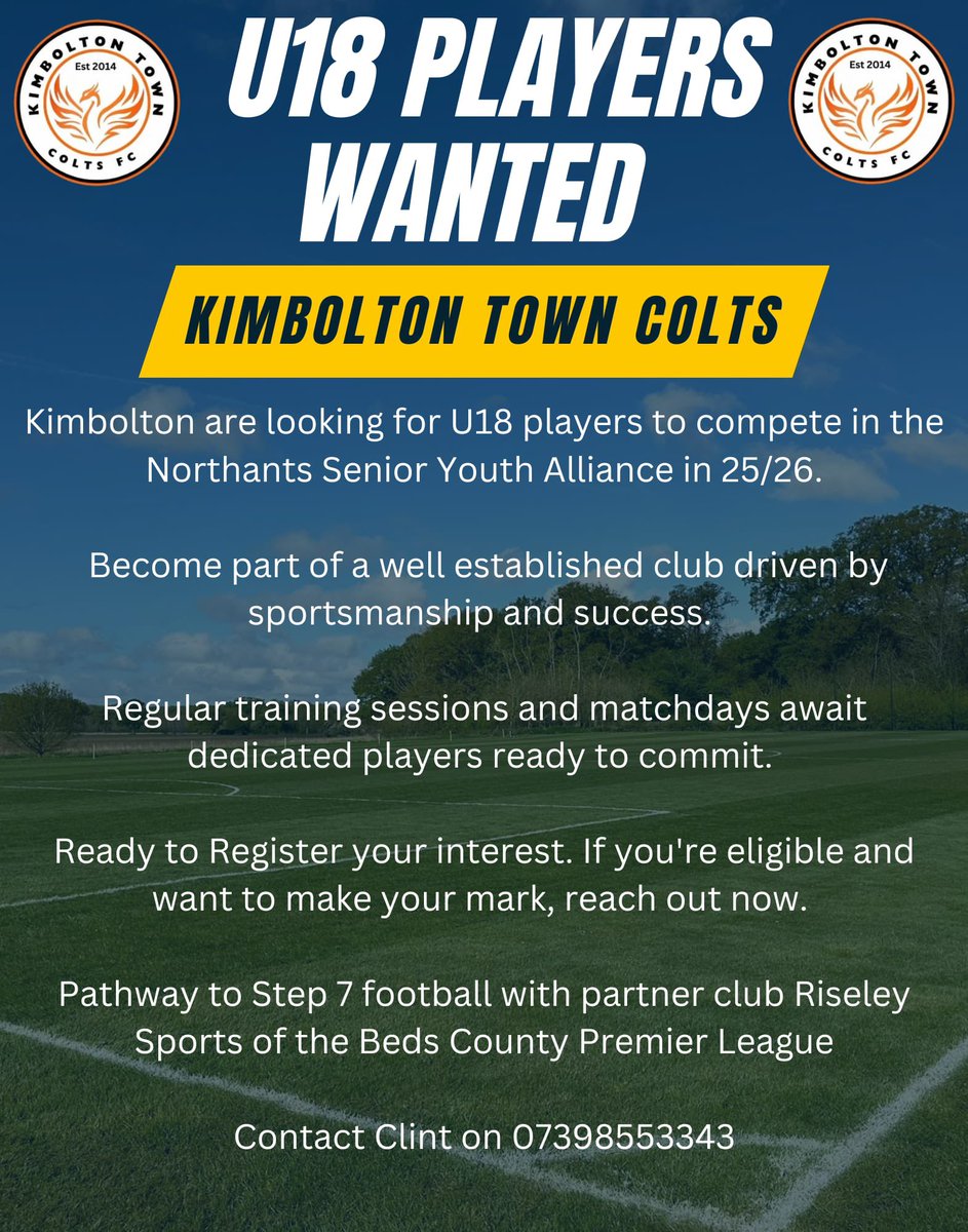 Exciting Announcement looking forward to the 2025/26 season! 

If you’re interested or have any questions please do get in touch!