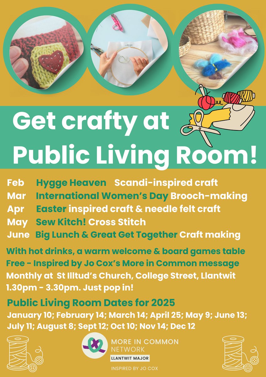 Love craft? Looking for something new?
10 craft spots up for grabs this Friday at our March Public Living Room [1.30 - 3.30pm]!
We'll be making brooches to mark International Women's Day &amp; starting our our super cute needle felt makes. To bag your spot, just dm