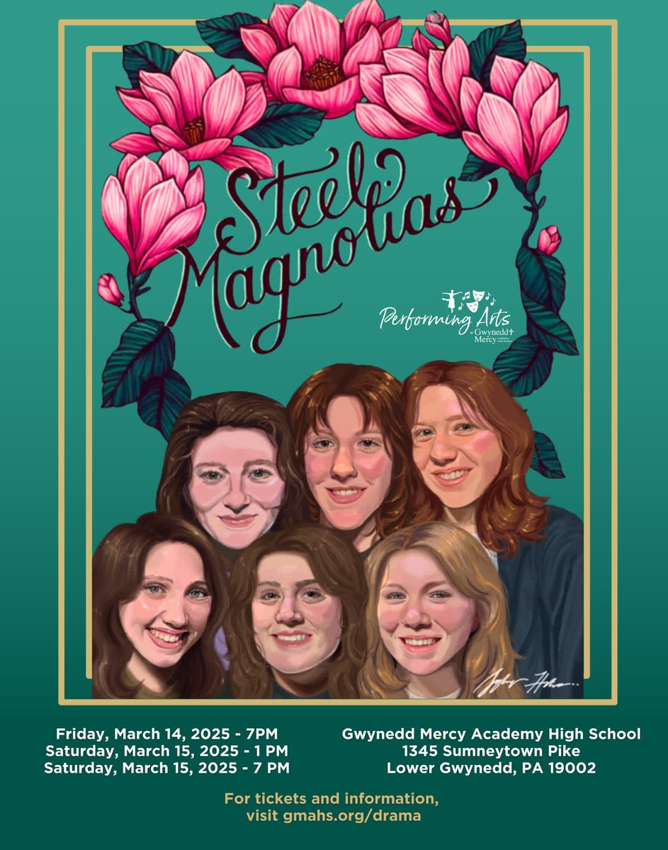 Join GMAHS is proud to present "Steel Magnolias" on March 14 and 15! Reserve your seats for this weekend at gmahs.org/drama. #GwyneddArts