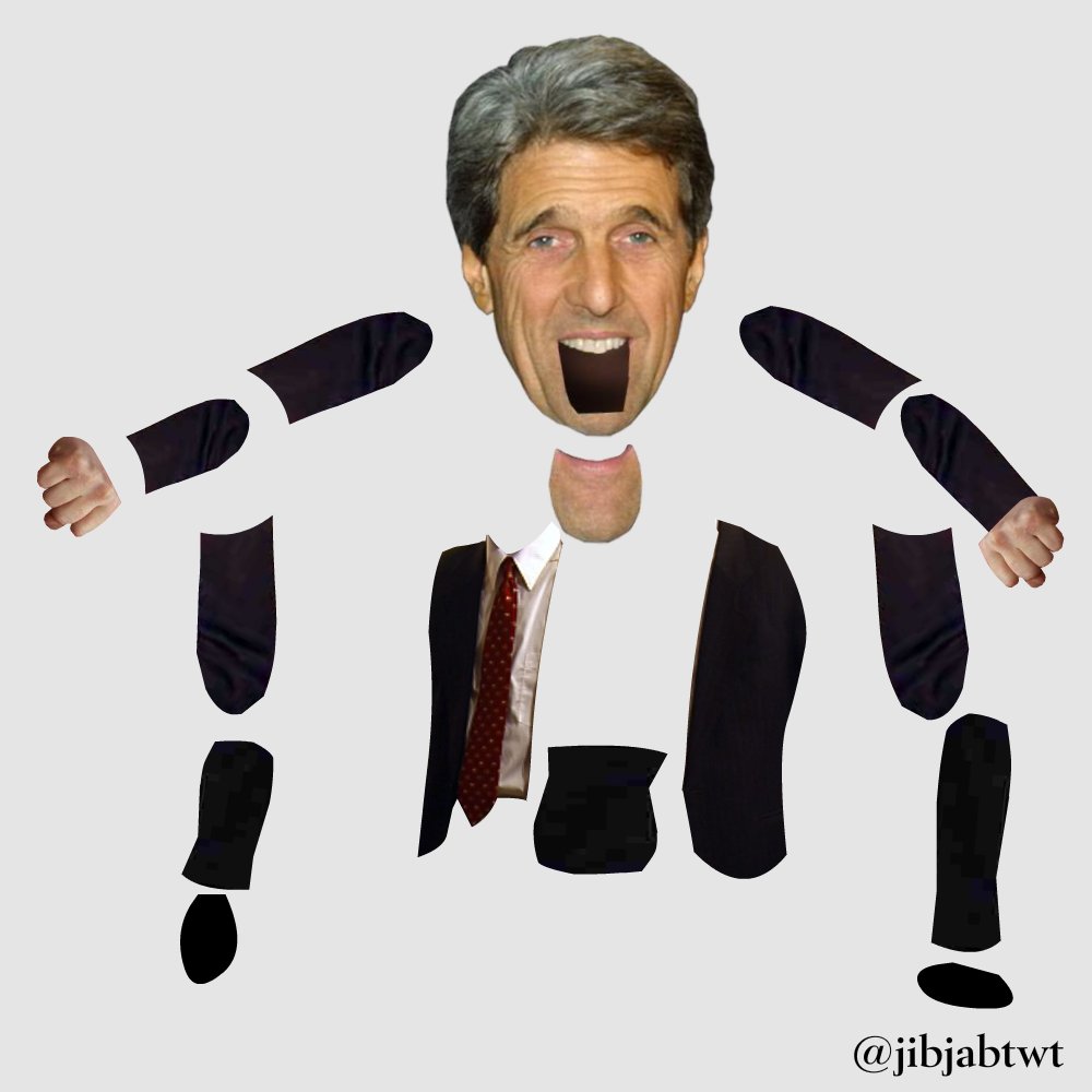 jibjabtwt's tweet image. Did You Know? All the body parts for all our favorite characters are all seperate images, and the JibJab had to move each individual one to the location of their choice every frame? Here, I've dissected John Kerry to show you an example of most of the body parts used.