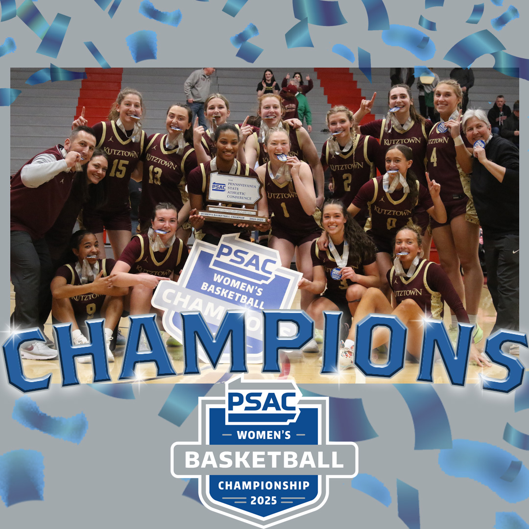 The Kutztown Golden Bears are your 2025 PSAC Women's Basketball Champions! This is their first ever women's basketball conference title!

#PSACProud | #PSACWBB
