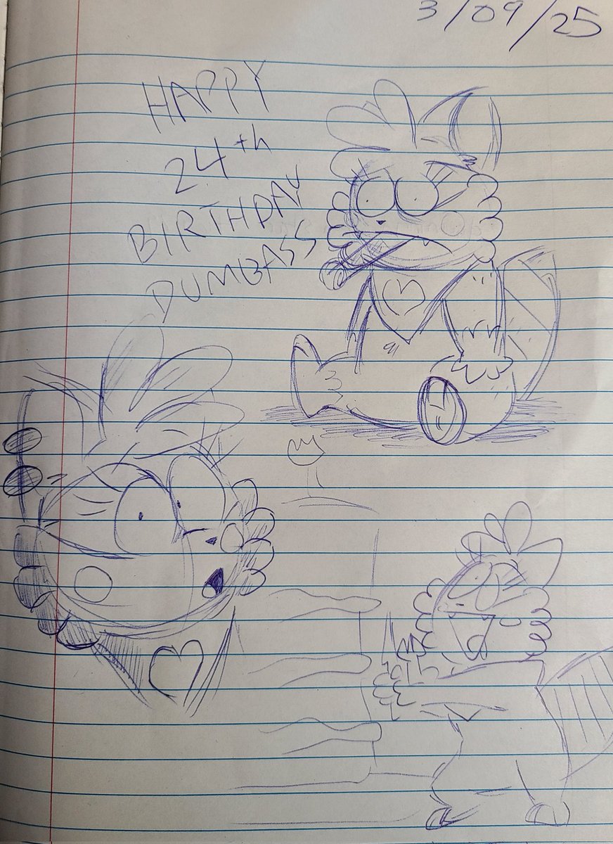 MoonieToonie's tweet photo. It's my birthday and this is all I drew for it https://t.co/k0qO2tY5si