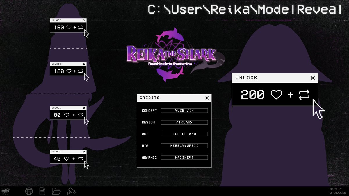 【 2.0 MODEL REVEAL 】

It's model reveal time! Give it some love 🥺💜 I can't wait to show her off to you guys!

(Warning: Doing so will only free her; Please advise caution)

Graphic: #HaisheVT