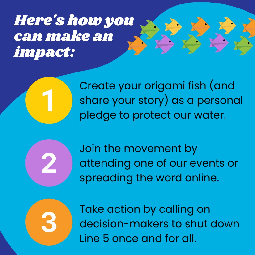 We all need clean water, but the Line 5 pipeline is threatening the Great Lakes and the drinking water of 40 million people. Visit fishforfuture.org to learn more about how you can make a splash to protect our future and our health.