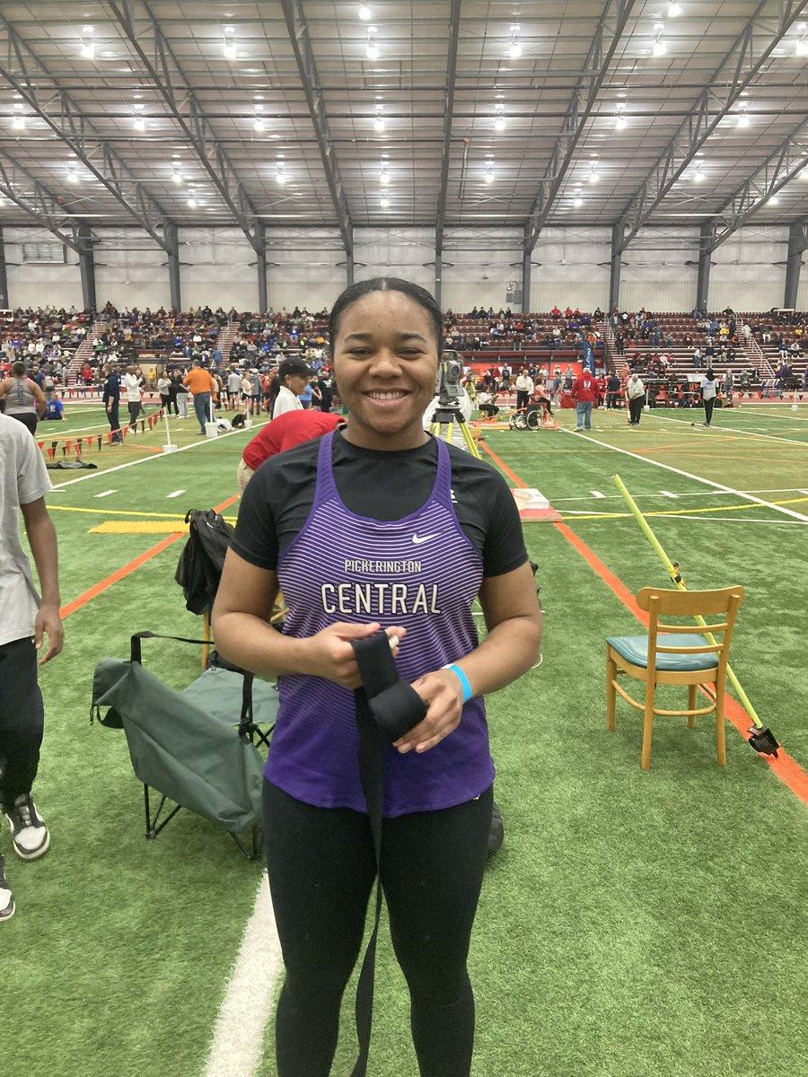 PCTigerFootball's tweet photo. STATE CHAMPION 
Congratulations to @KamilleSmith_  on winning the Indoor State Championship in the Shot Put.
Go Tigers!!! https://t.co/bz3mpOmSiO