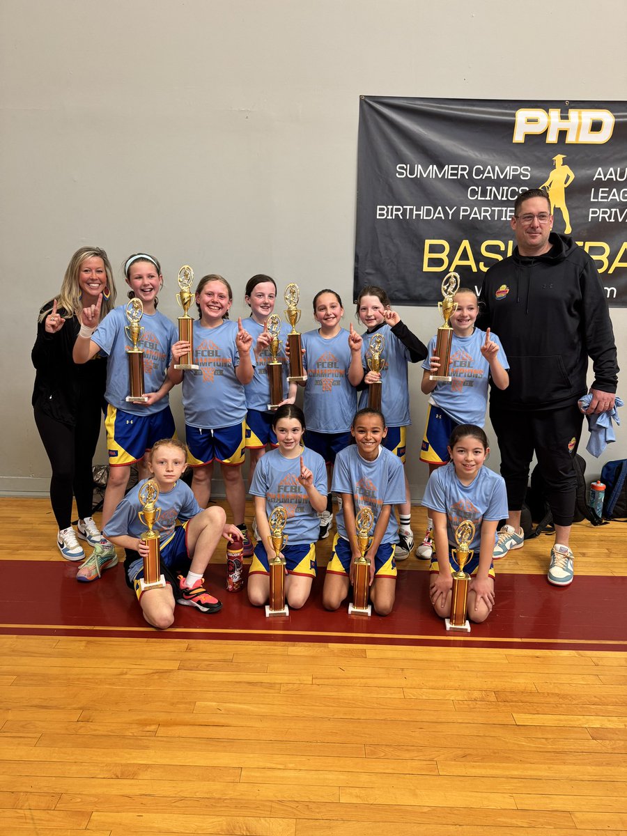 Fairfield FBA Ballers are the 4th grade girls A division  champs ! #fcbl