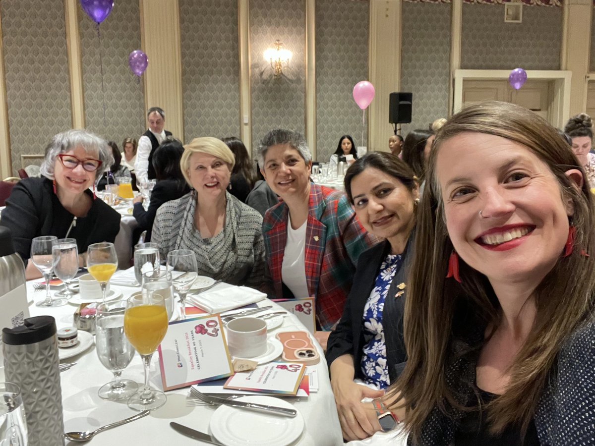 SunitaDhirBC's tweet photo. Thanks to @WestCoast_LEAF for bringing together community members, friends, advocates & activists w/ a shared passion for gender justice at the #EqualityBreakfast.
Together, we work for #GenderInclusion & #Diversity & commit to #SocialResponsibility for a more equal & just #BC! https://t.co/lueXLzexMq