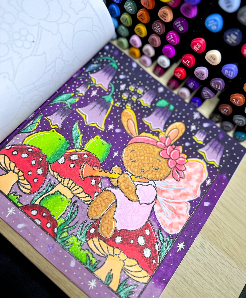 Just a girl in her colouring era 💜✨