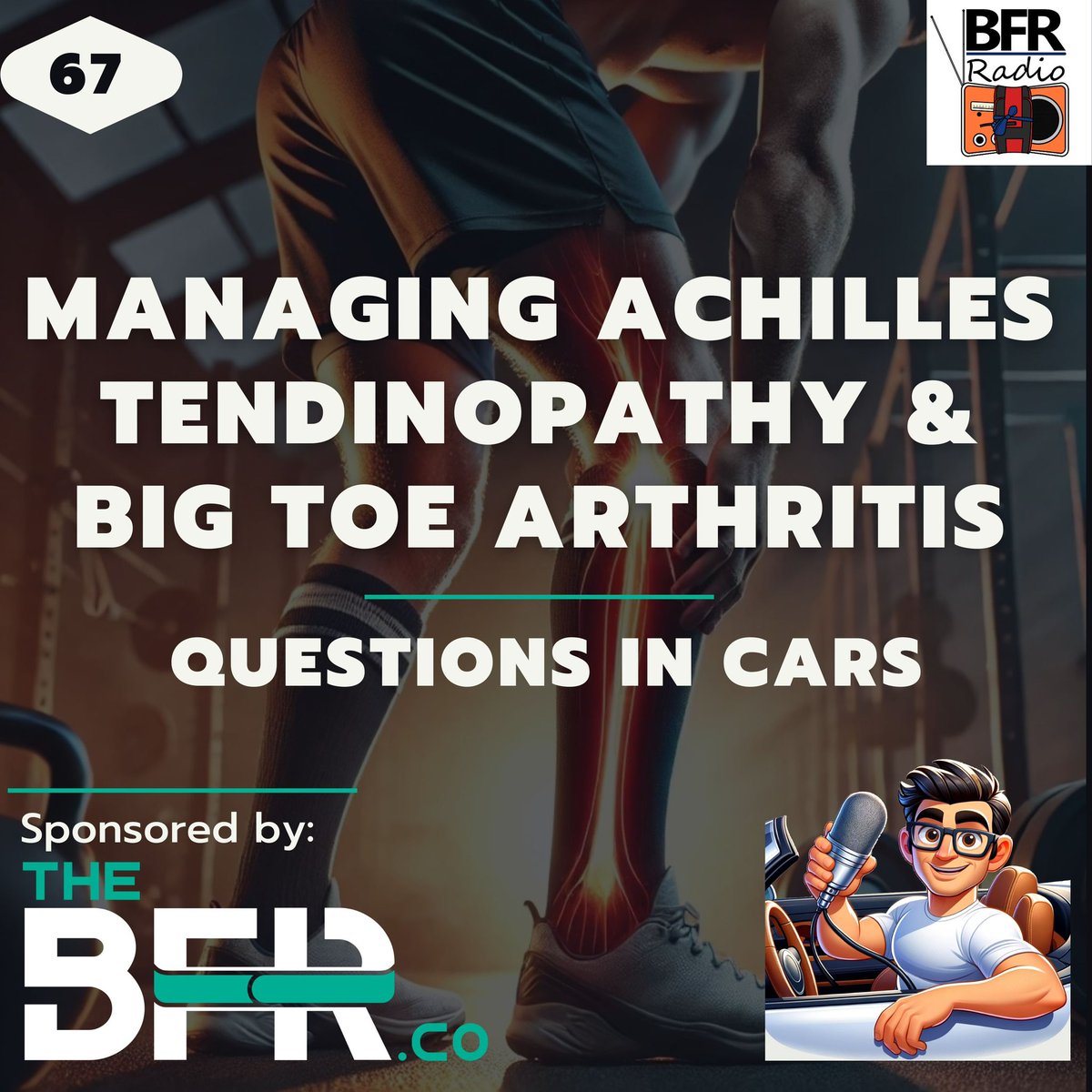 thebfr_co's tweet photo. 🎙️ New Questions in Cars podcast! 🚗 A rugby player asked about BFR for Achilles &amp; big toe pain—here’s how it can help. Listen now: https://t.co/TUjt3y6HpB

 #bfr #podcast https://t.co/qGjd8A8ail