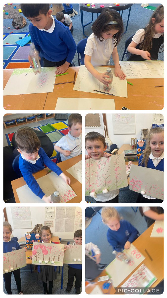 We have been noticing some signs of spring! 😀 P1 created their very own cherry blossom tree artwork. 🌸🌻🌷🌼antonine01