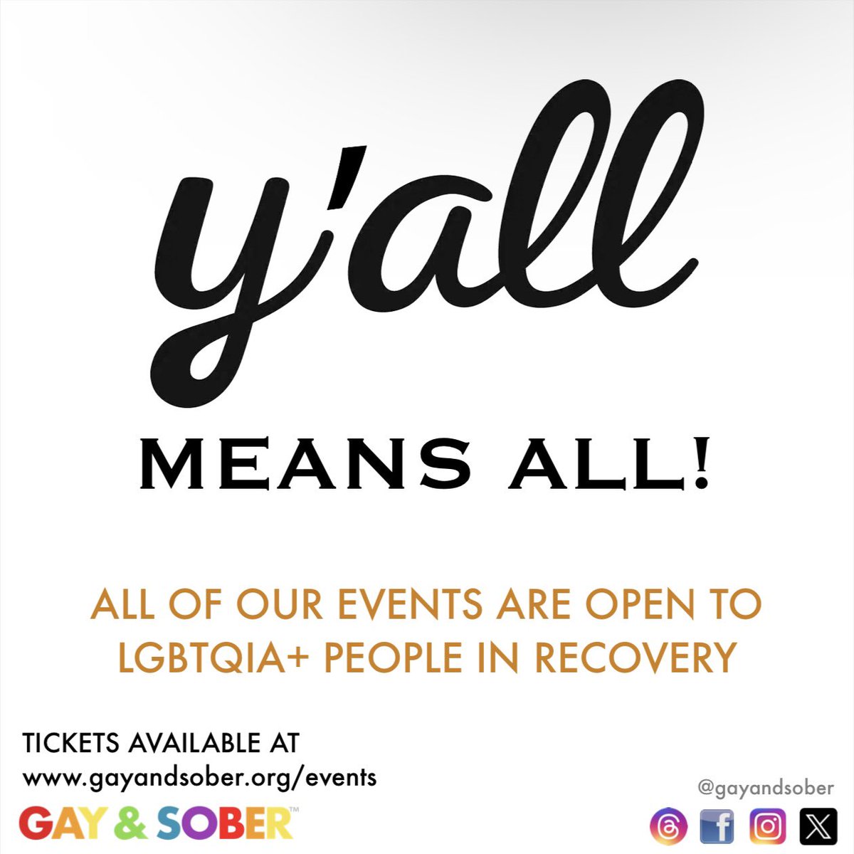 GET YOUR TICKETS! #GSM2025 #gayandsober #sobriety #lgbtq #sober #recovery gayandsober.org/registration