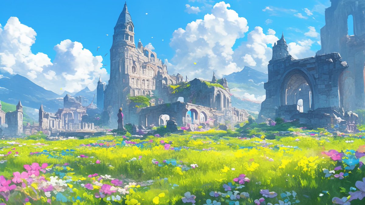 ( ϶'ᗜ')϶＜退廃したレンガのお城🏰

廃墟のように崩れ落ちたり敗退し、緑や花に覆われているお城の背景素材です🌿

16:9サイズでYouTube配信画面、サムネイルなど。切り取ってその他色々に☺️

🆗加工、商用利用
🆖自作発言、再配布
#あまりのフリー素材 #AI
#IRIAM素材 #配信素材 #Vtuber素材