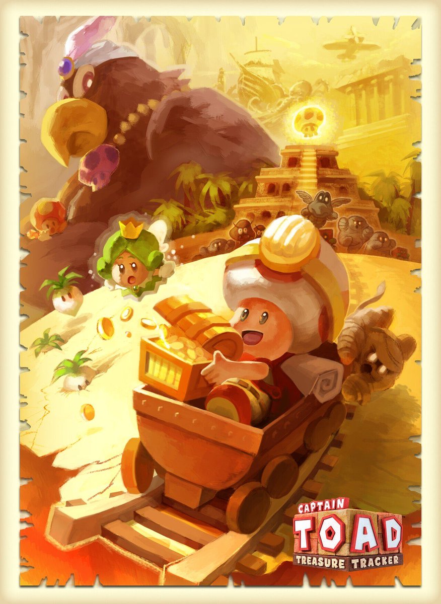 I dream for a Captain Toad sequel that’s as fire as this concept art