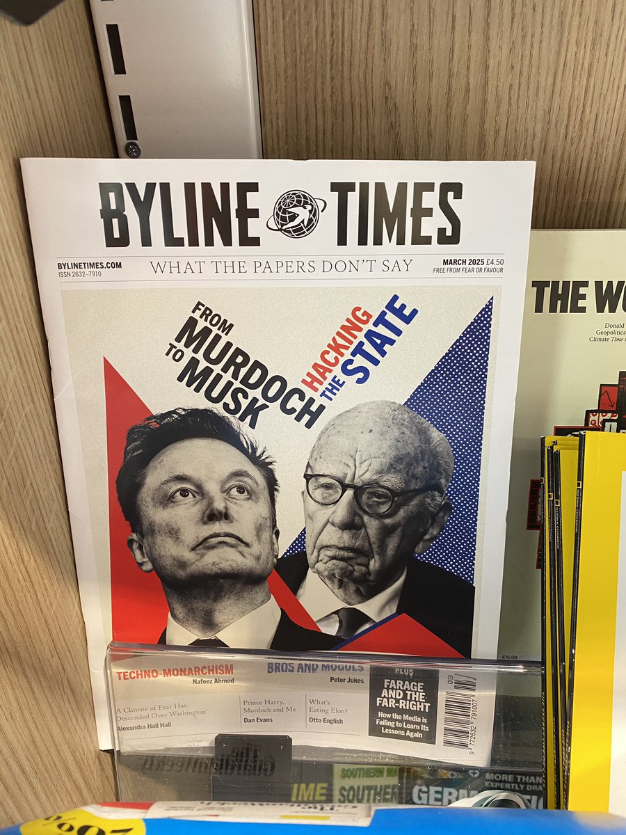 March Issue of @bylinetimes

From Murdoch to Musk: Hacking the State © 2025 <a href="/GibsonKochanek/">GibsonKochanek</a> for <a href="/BylineTimes/">Byline Times</a>