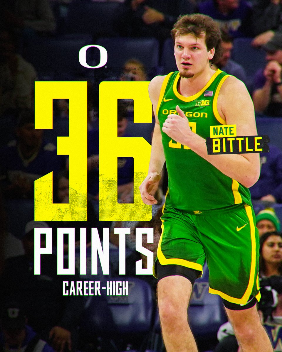 Career game for <a href="/Nathanbittle33/">Nathan Bittle</a>. #GoDucks