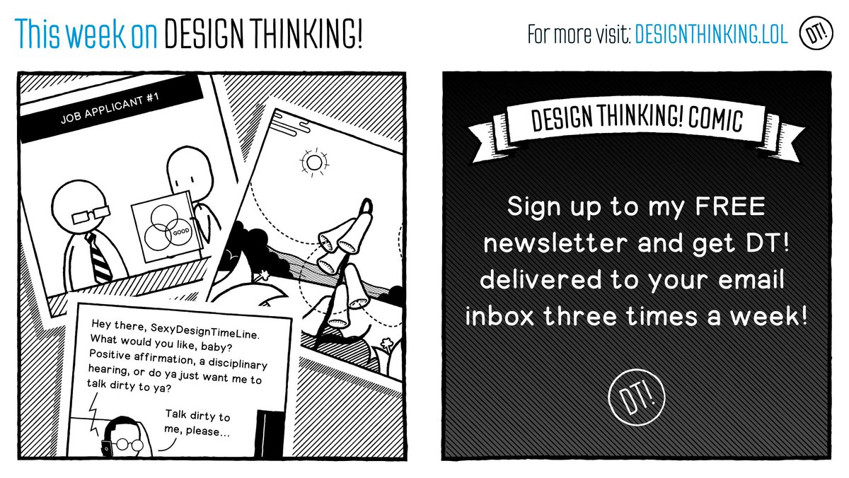 3 comics lined up for this week! Sign up to my FREE newsletter here and I'll send them all to your inbox (+ extra perks for paying subscribers):

designthinkingcomic.substack.com
