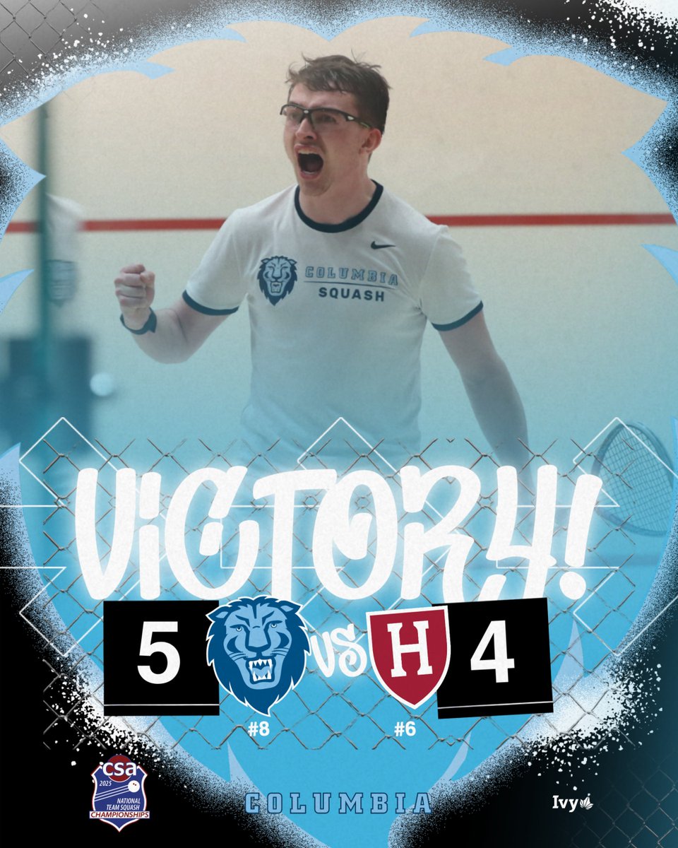 Men's squash closes out action at the CSA National Team Championships on a strong note Sunday with a 5-4 win over No. 6 Harvard!

#RoarLionRoar 🦁 // #OnlyHere 🗽