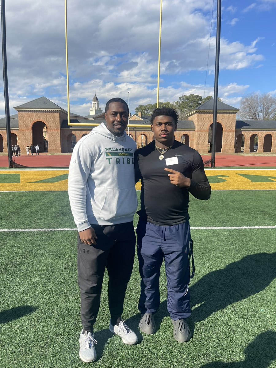 EthanDukes9's tweet image. Had a great time at @WMTribeFootball  for the Spring Game. Looking forward to being back on campus.  @CoachMikeLondon @CoachDowl @BoRevell @supe_jones @elite360recruit @Coach_Favero