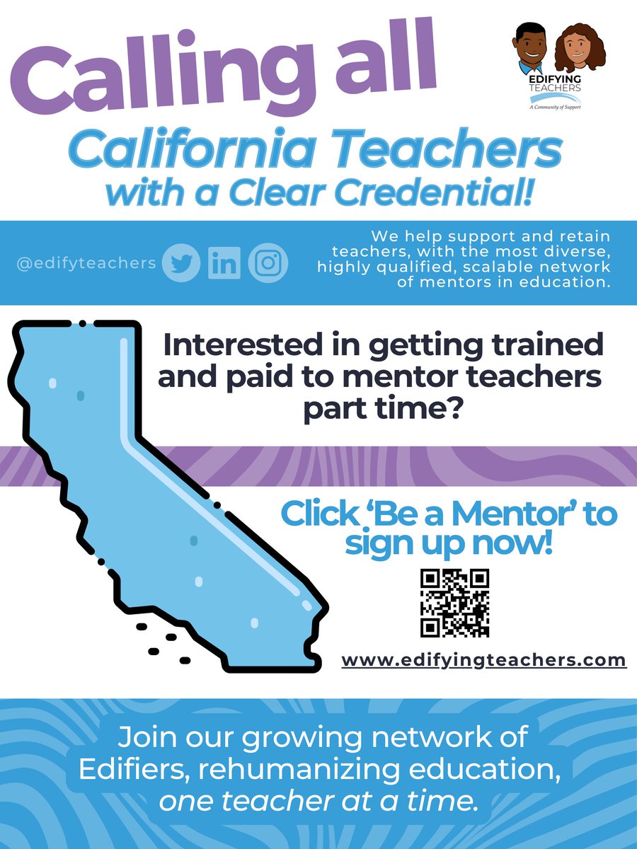 We're hiring, because every teacher deserves a great mentor 👇🏽

edifyingteachers.com