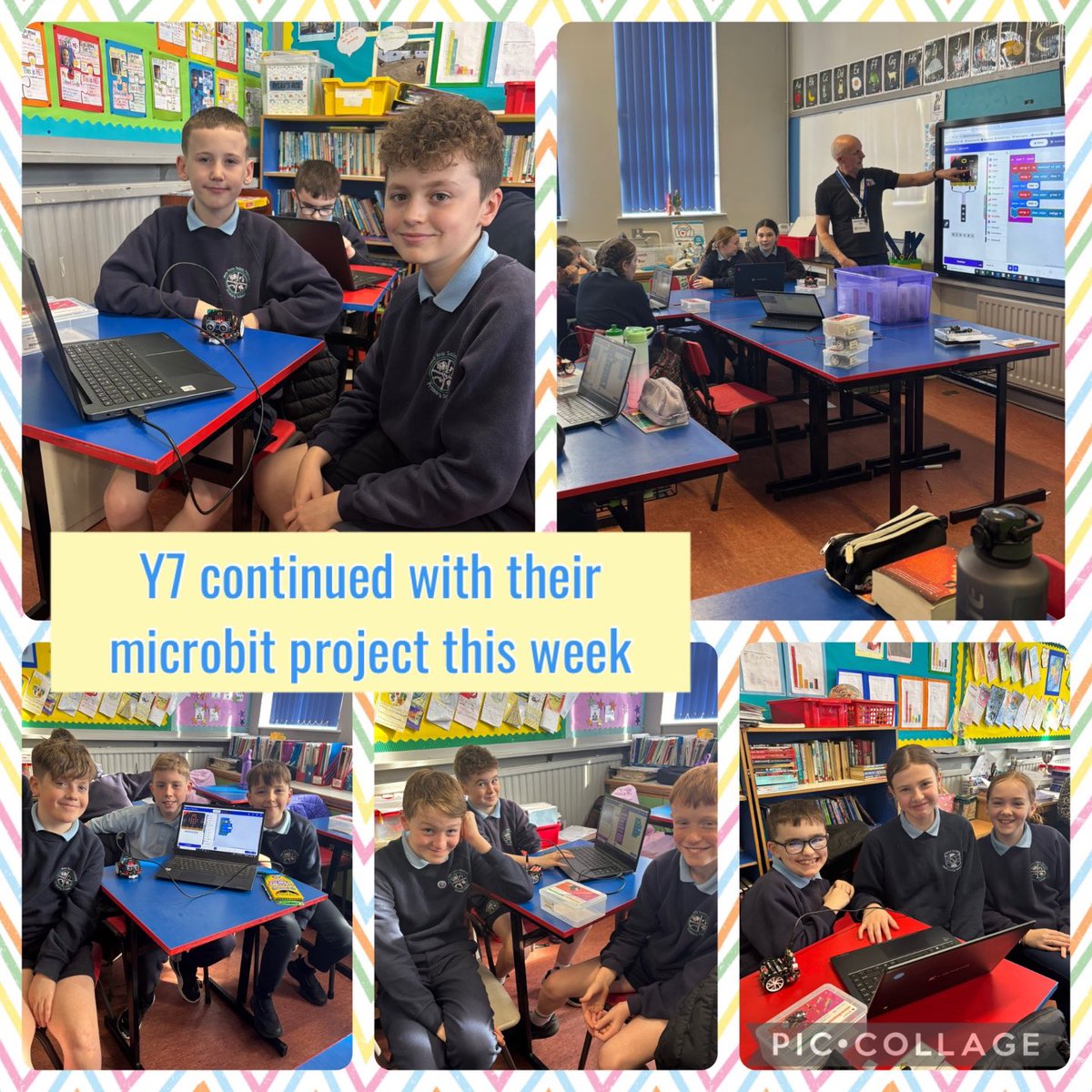 More ICT skills being built upon on Year 7 as they continued their Microbit project with <a href="/SentinusNI/">Sentinus</a> this week. Working together and showcasing learning- and in literacy too. Dramatising favourite characters and guessing the book- how could reading not be fun? 🤩
#picoftheweek📸