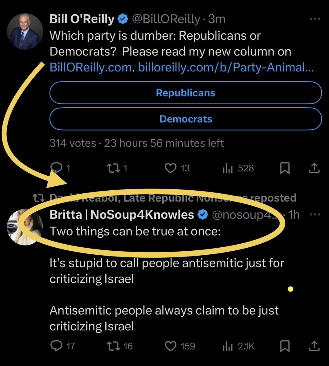 NRA98632's tweet photo. @BillOReilly Thank you X for the perfect placement. https://t.co/uj08m0OAPI
