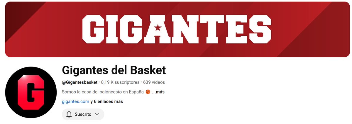 Ya tenemos más de 8.000 suscriptores en Youtube. 

Y tú, ¿todavía no nos sigues?

Infórmate de la actualidad del baloncesto en nuestro canal: youtube.com/@Gigantesbasket