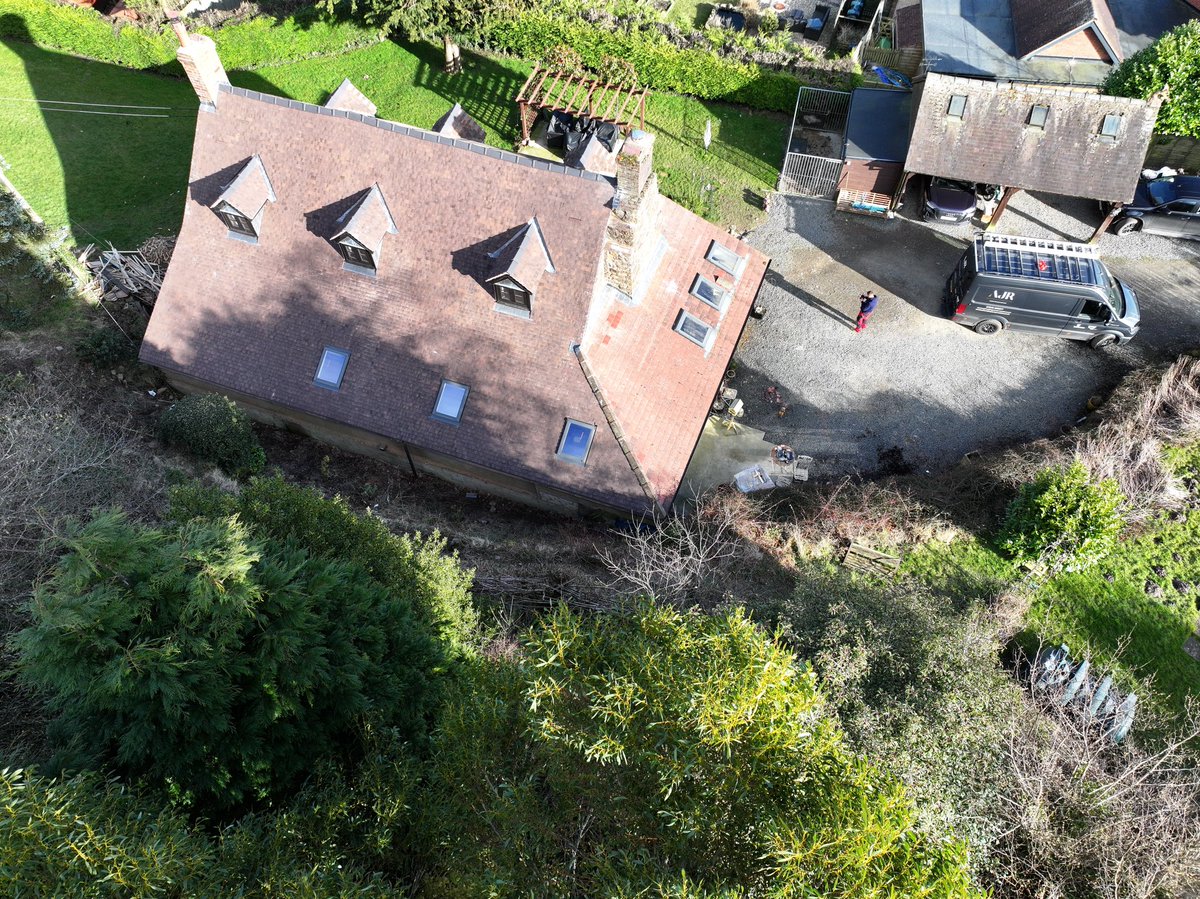 Lovely reroof in Shropshire ,1847 built miners cottage .great finish and great clients