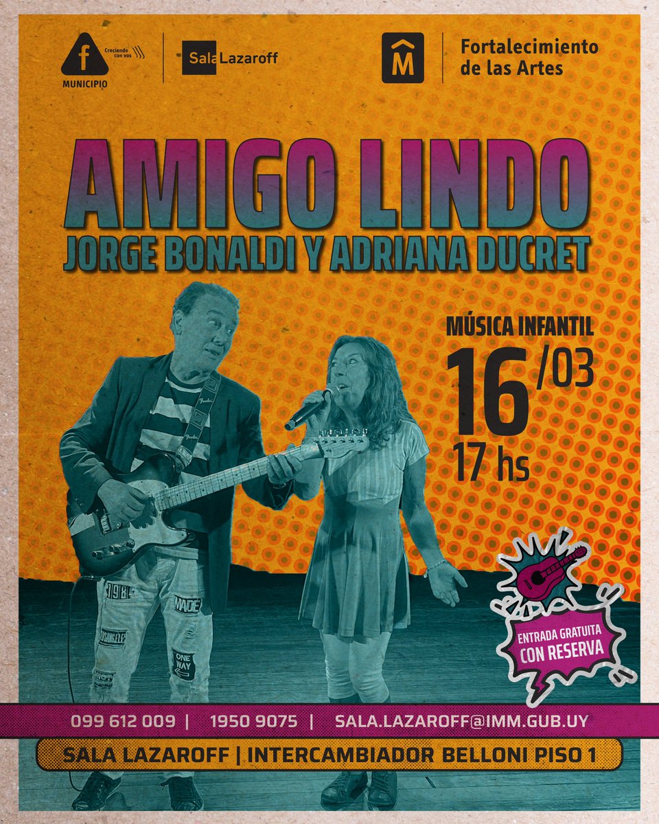 Este domingo 16 de marzo a las 17 horas. 
🎫 Entrada gratuita con reserva previa a través de: sala.lazaroff@imm.gub.uy /Teléfono 1950 9075 / WhatsApp 099 612 099
 <a href="/IMcultura/">Montevideo Cultura</a> <a href="/MunicipioFmvd/">Municipio F - Montevideo</a> <a href="/portalmvd/">Montevideo Portal</a> #SalaLazaroff <a href="/cartelerauy/">cartelerauy</a>